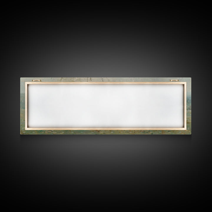 Pasture Of Grace – Framed Canvas Print – Panoramic Art – Christian Wall Art – Christian Art Canvas – Jesus Painting – Christian Christmas A