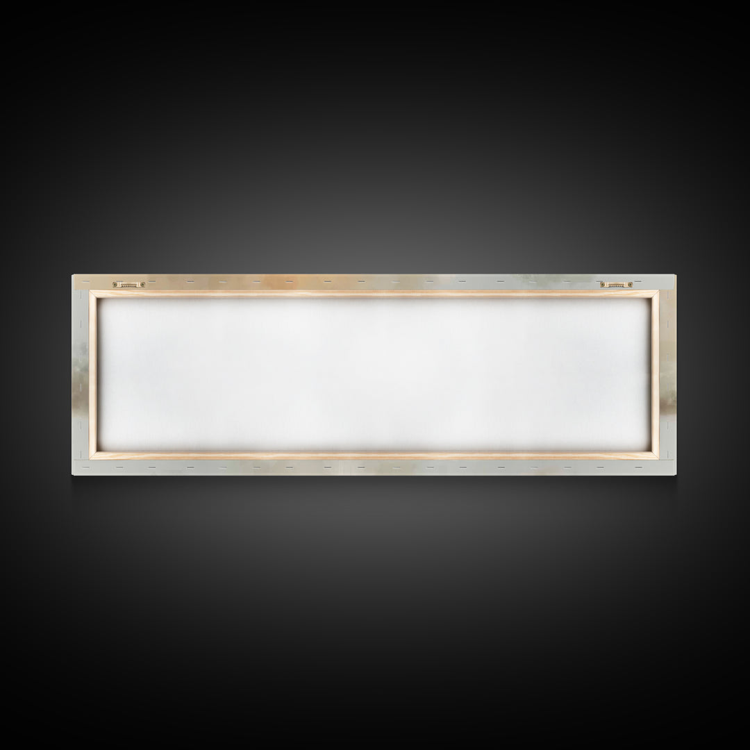 Soft Morning Chapel | Framed Canvas Print | Panoramic Wall Art | Christian Art Canvas | Christian Painting | Christian Christmas Art | Chri