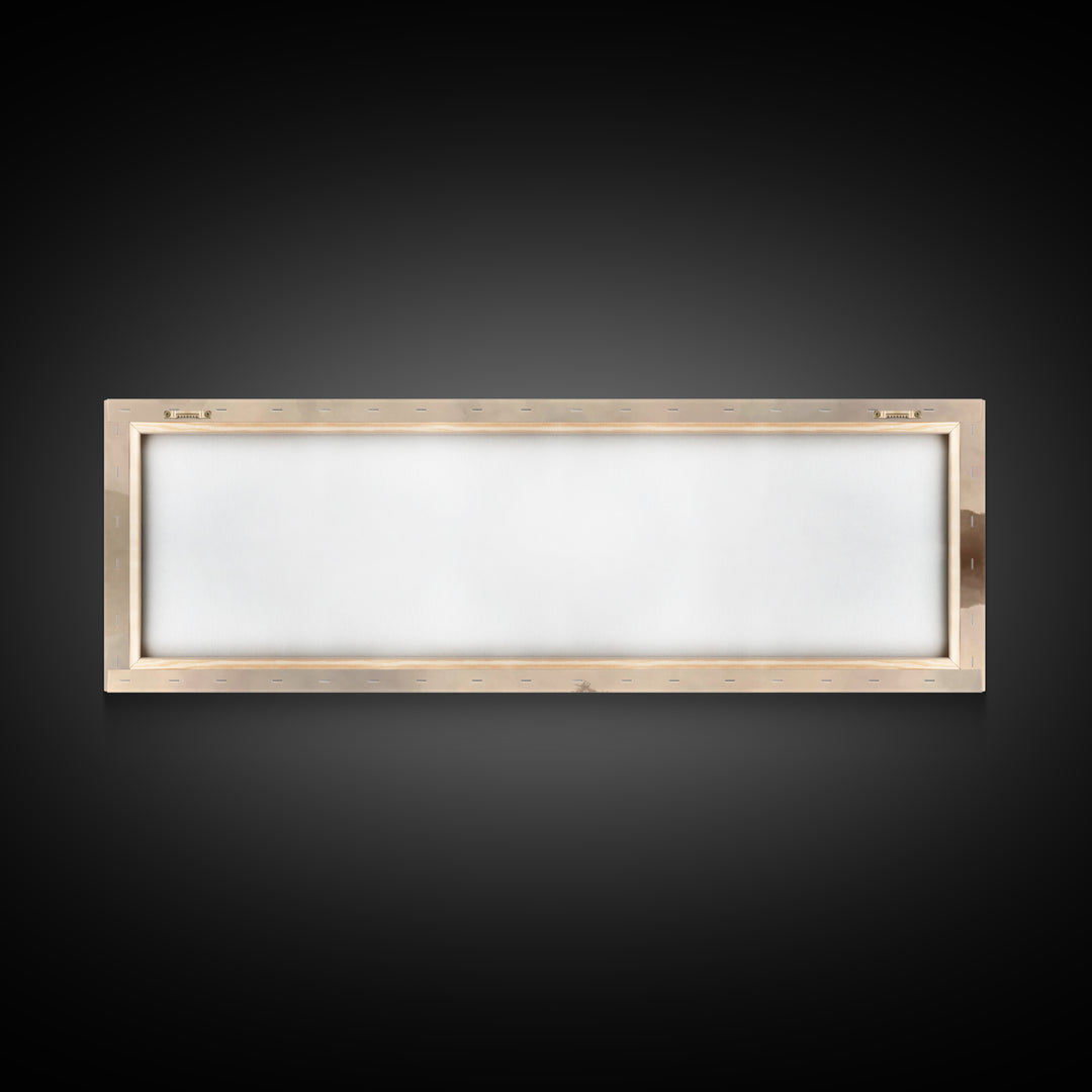 Misty Cross Reflections – Framed Canvas Print – Christian Wall Art – Panoramic Art – Christian Art Canvas – Jesus Painting – Christian Gift