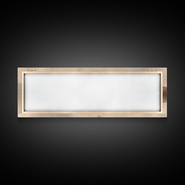 Misty Cross Reflections – Framed Canvas Print – Christian Wall Art – Panoramic Art – Christian Art Canvas – Jesus Painting – Christian Gift
