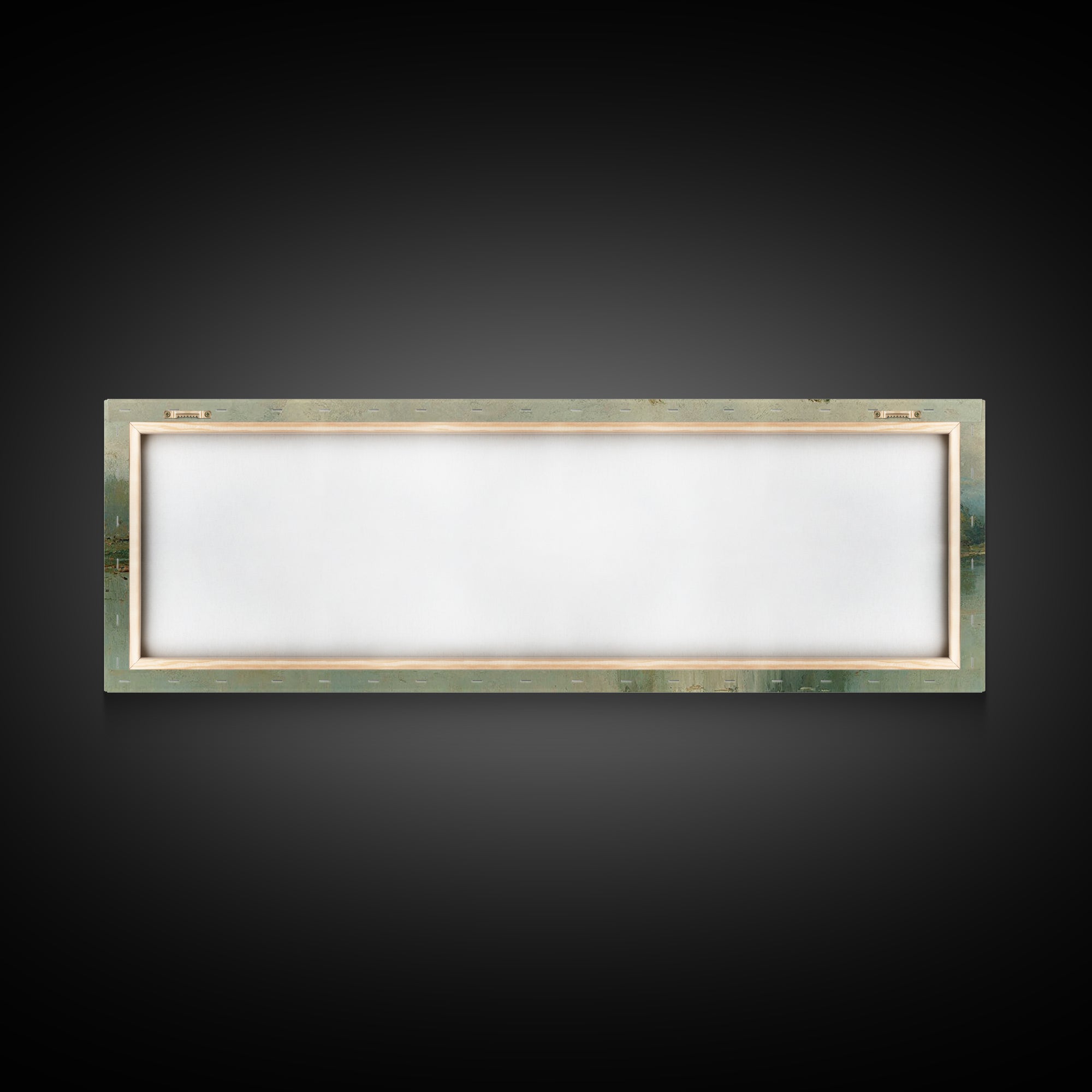 Riverland Peace Horizon | Framed Canvas Print | Christian Art Canvas | Panoramic Wall Art | Christian Painting | Christian Decor | Christma