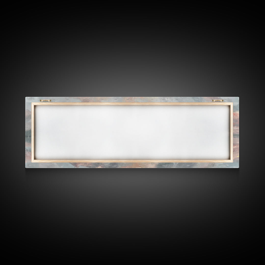 Heavenly Sky Promise – Framed Canvas Print – Christian Art Print – Panoramic Painting – Christian Wall Art – Christian Gift – Christmas Art