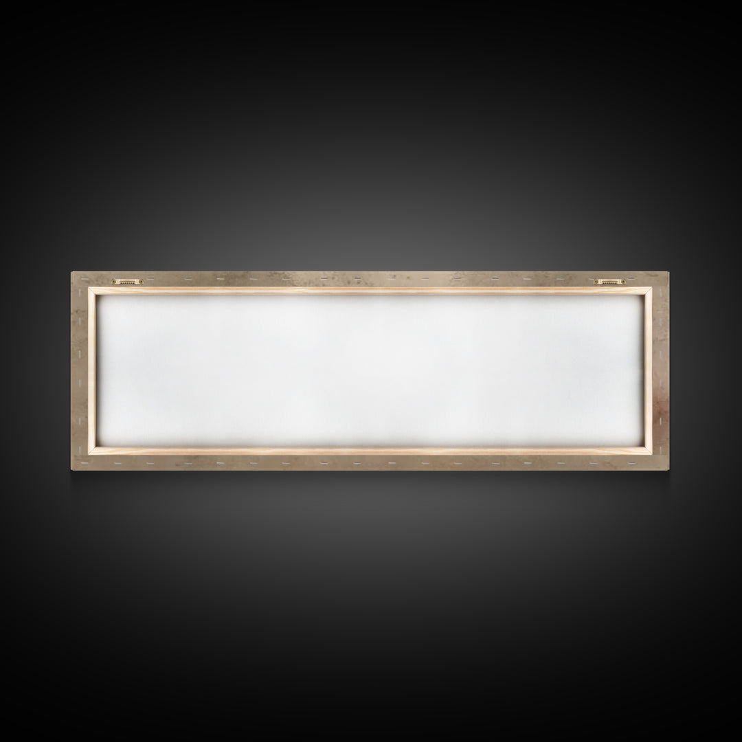 City Of Gentle Lamps – Framed Canvas Print – Christian Wall Art – Panoramic Art – Christian Art Canvas – Christian Christmas Art – Christia