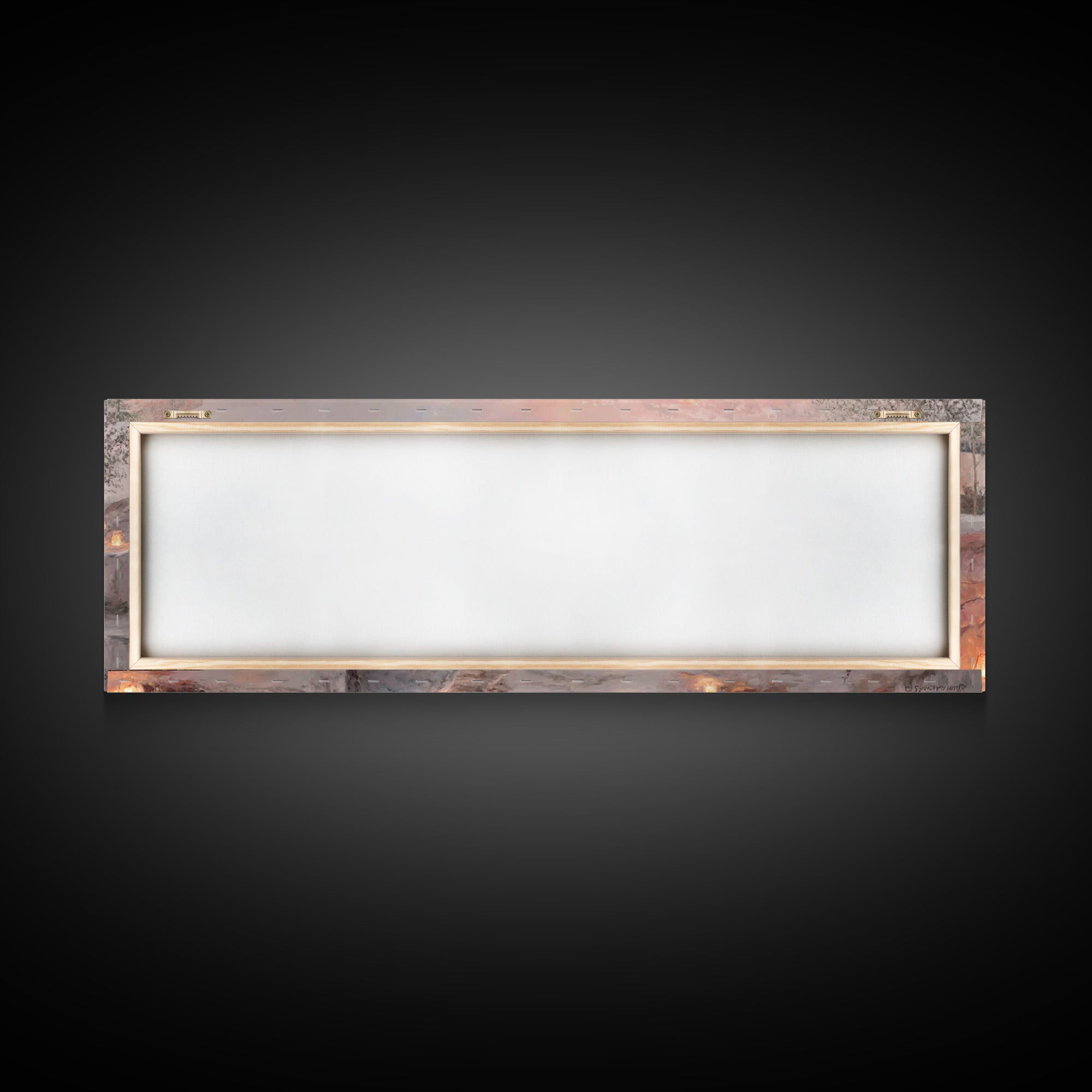 Lantern Path Blessing – Framed Canvas Print – Christian Art Print – Panoramic Wall Art – Christmas Art – Christian Wall Art – Christian Gif