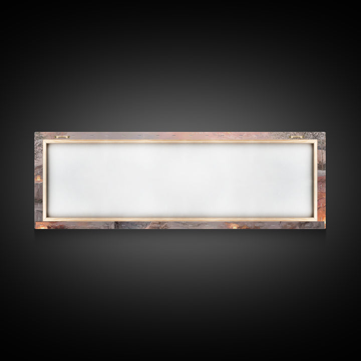 Lantern Path Blessing – Framed Canvas Print – Christian Art Print – Panoramic Wall Art – Christmas Art – Christian Wall Art – Christian Gif