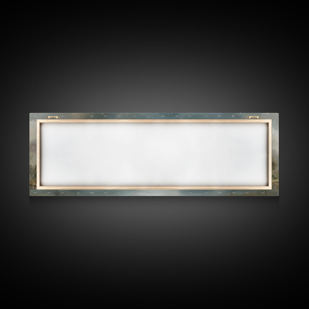 Heaven’s Quiet Light | Framed Canvas Print | Christian Art Work | Panoramic Wall Art | Christian Art Canvas | Christian Decor | Christmas A