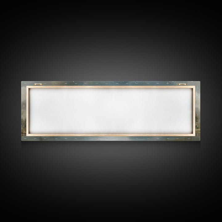 Heaven’s Quiet Light | Framed Canvas Print | Christian Art Work | Panoramic Wall Art | Christian Art Canvas | Christian Decor | Christmas A
