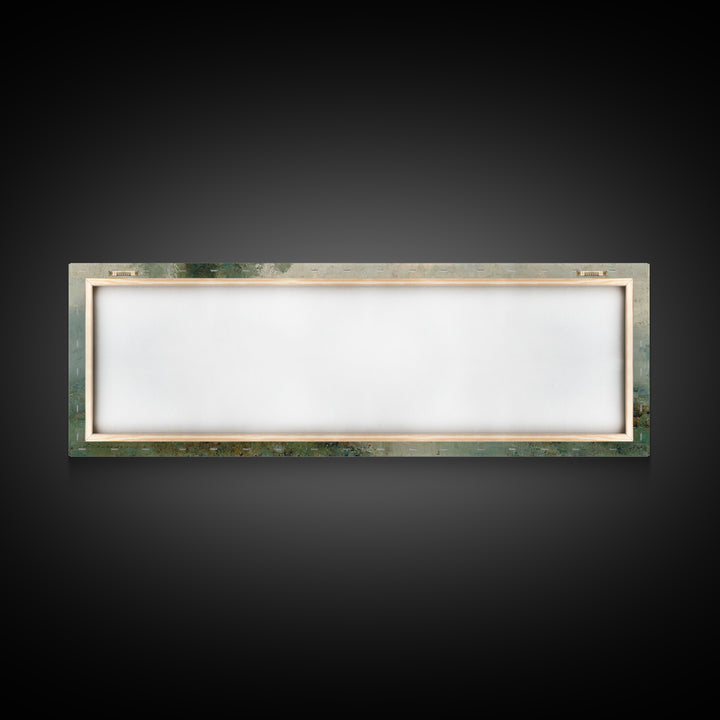 Morning Grace Meadow – Framed Canvas Print – Christian Art Painting – Panoramic Print – Christian Wall Art – Christian Art Canvas – Christi