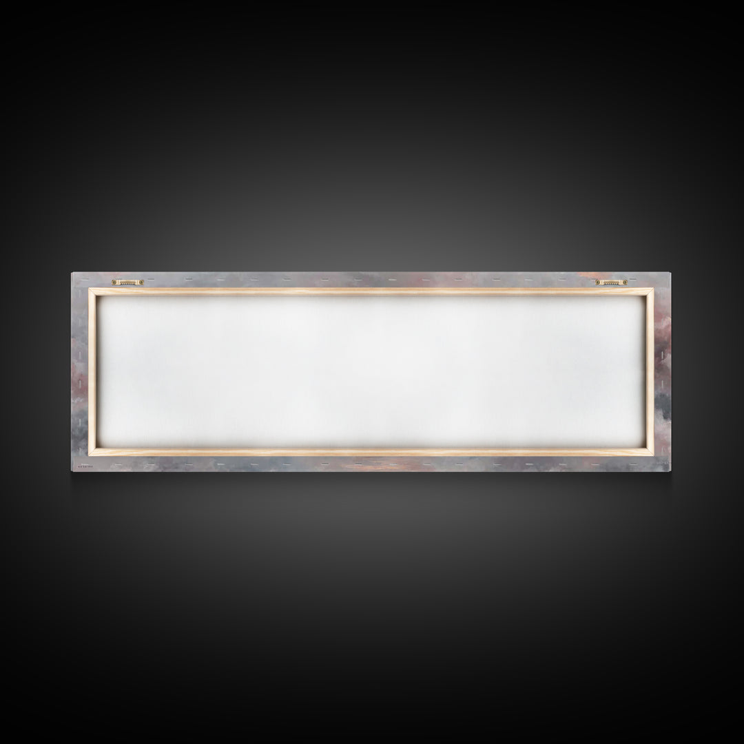 Heavenly Dawn Light – Framed Canvas Print – Christian Wall Art – Christian Art Canvas – Panoramic Art – Jesus Painting – Christmas Art