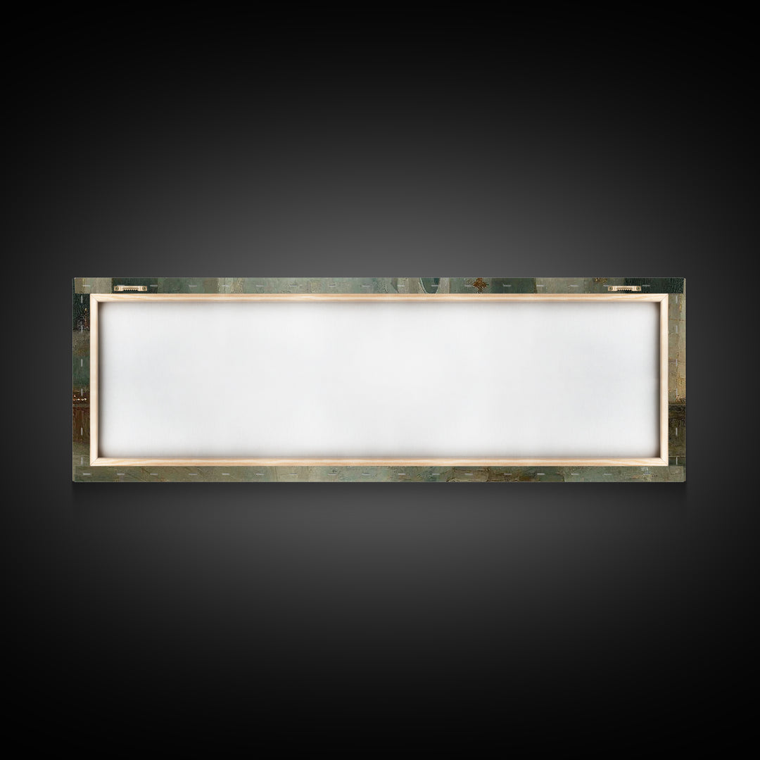 Silent Chapel Peace – Framed Canvas Print – Christian Art Canvas – Panoramic Wall Art – Christmas Art – Christian Wall Art – Christian Gift
