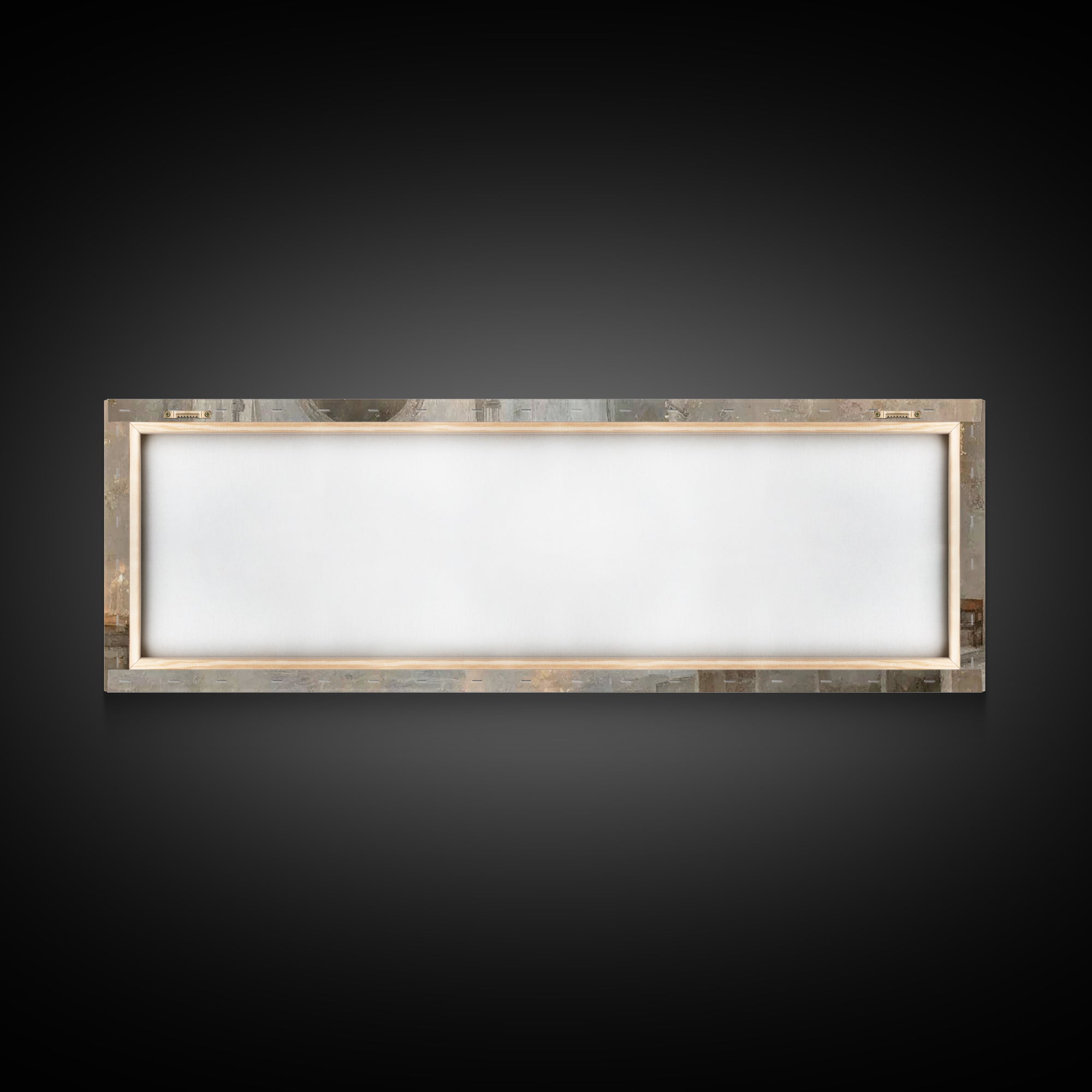 Holy Quiet Evening | Framed Canvas Print | Christian Art Canvas | Panoramic Frame | Christmas Art | Christian Wall Art | Christian Decor