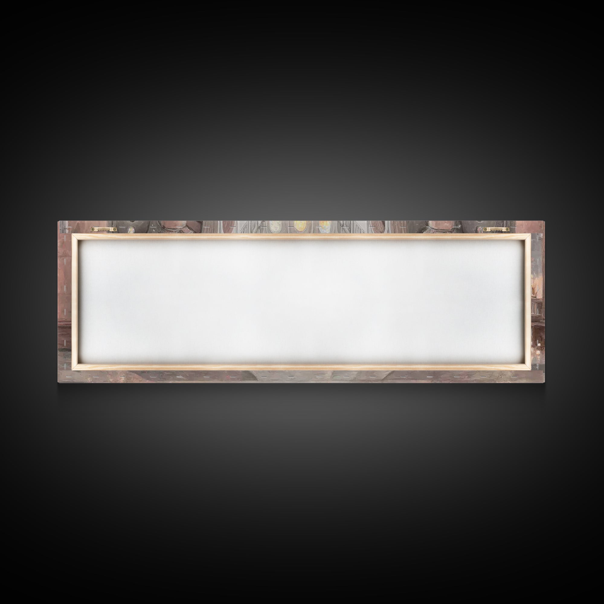 Sacred Night Vigil – Framed Canvas Print – Christian Art Canvas – Panoramic Painting – Christian Wall Art – Christmas Art – Christian Gift