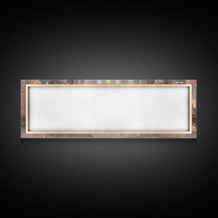 Sacred Night Vigil – Framed Canvas Print – Christian Art Canvas – Panoramic Painting – Christian Wall Art – Christmas Art – Christian Gift