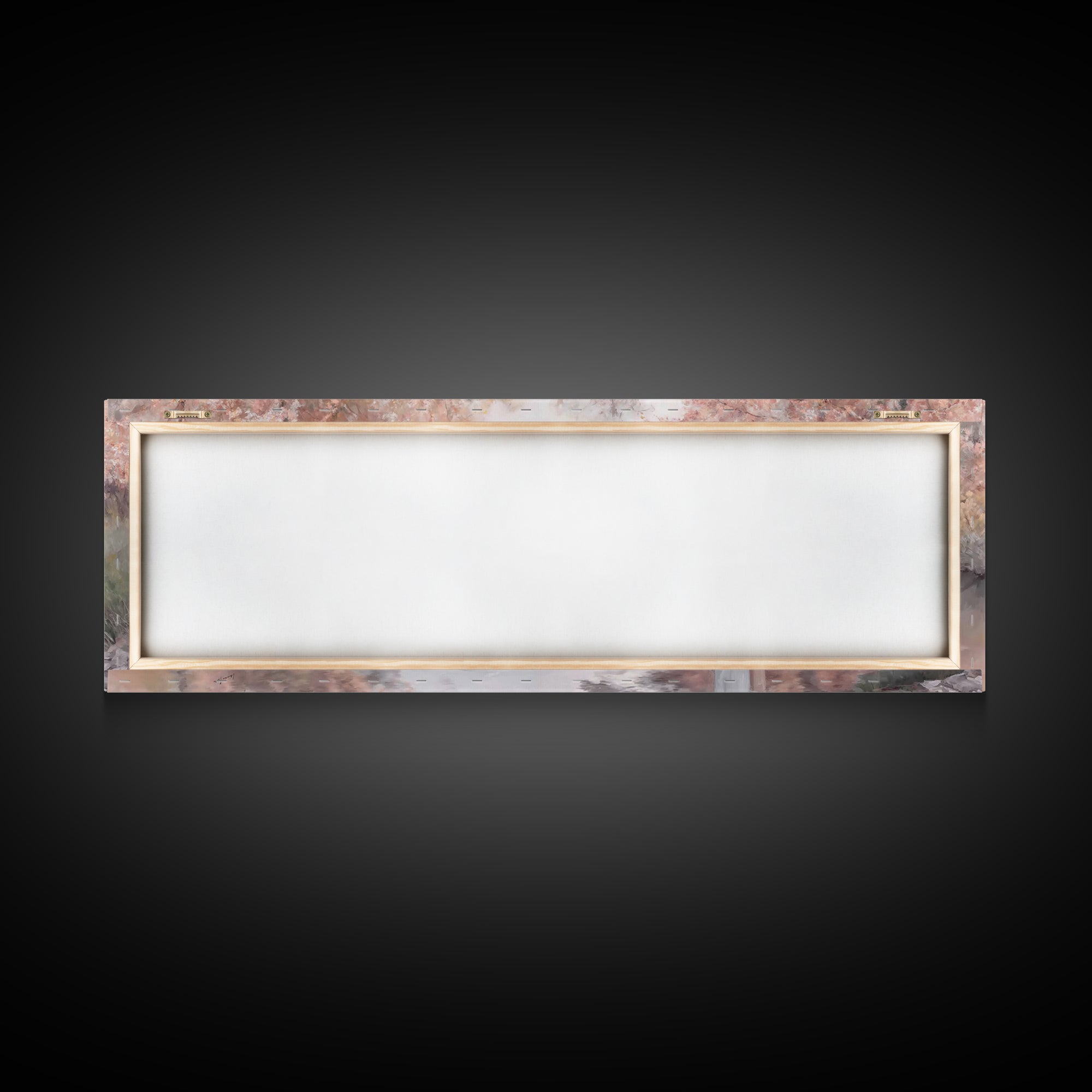 Pastoral Grace Reflections – Framed Canvas Print – Jesus Painting – Panoramic Print – Christian Wall Art – Christian Art Canvas – Christian