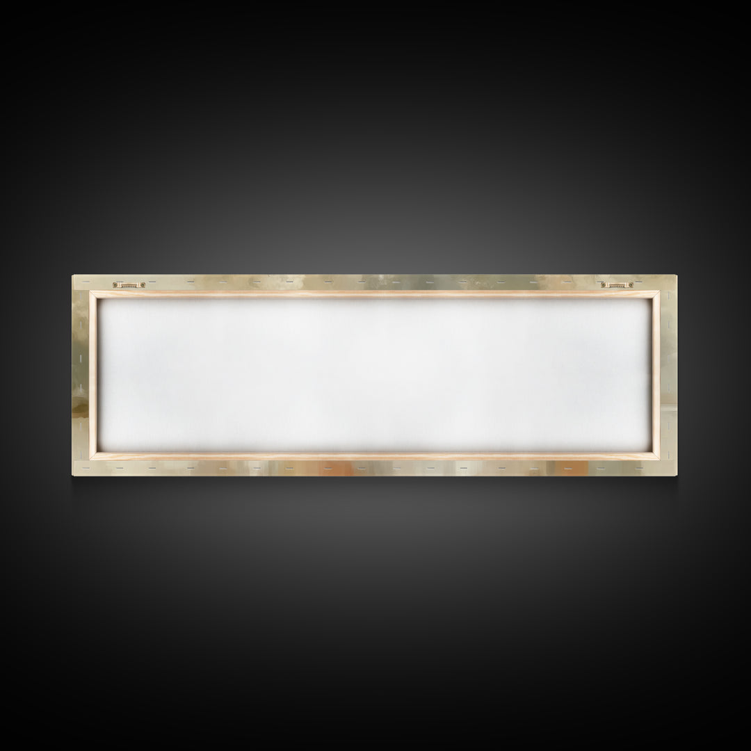 Garden Of The Shepherd, Framed Canvas Print, Jesus Painting, Christian Wall Art, Panoramic Art, Christian Art Canvas, Christian Gift Ideas