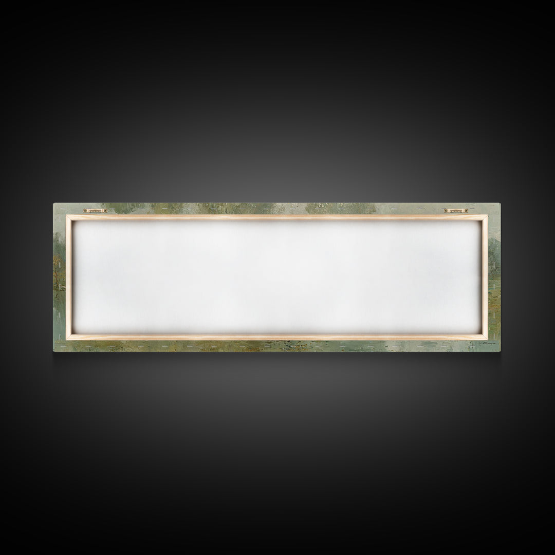 Pasture Of Peace – Framed Canvas Print – Christian Wall Art – Christian Art Canvas – Panoramic Painting – Jesus Painting – Christian Decor