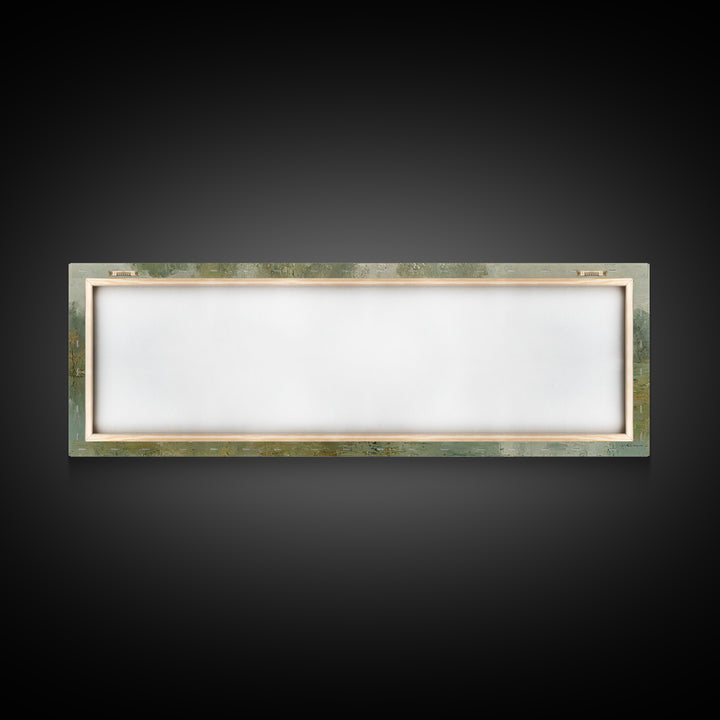 Pasture Of Peace – Framed Canvas Print – Christian Wall Art – Christian Art Canvas – Panoramic Painting – Jesus Painting – Christian Decor