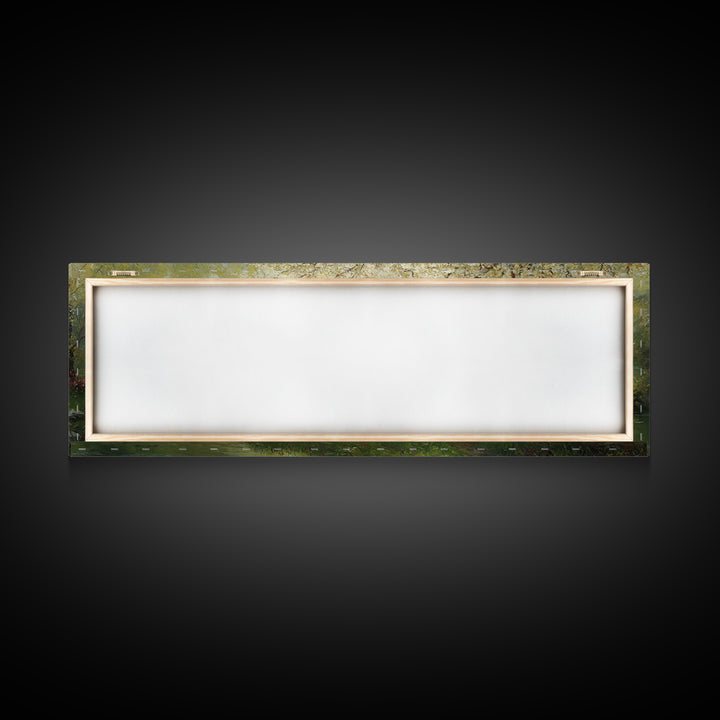 Blossoms Of Guidance, Framed Canvas Print, Christian Art Canvas, Panoramic Art, Jesus Painting, Christian Wall Art, Christian Gift