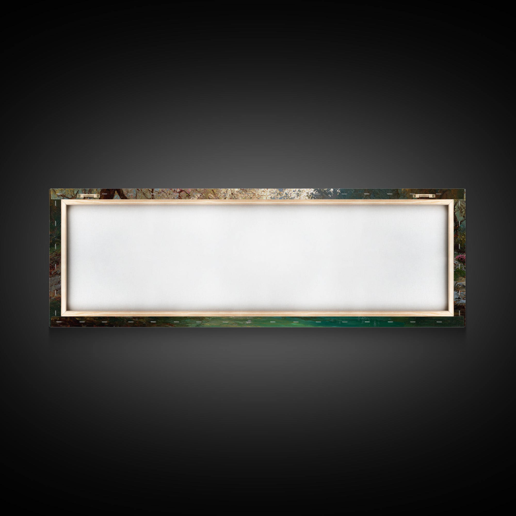 Under Blossoming Mercy – Framed Canvas Print – Christian Art Canvas – Panoramic Painting – Christian Wall Art – Jesus Painting – Christian