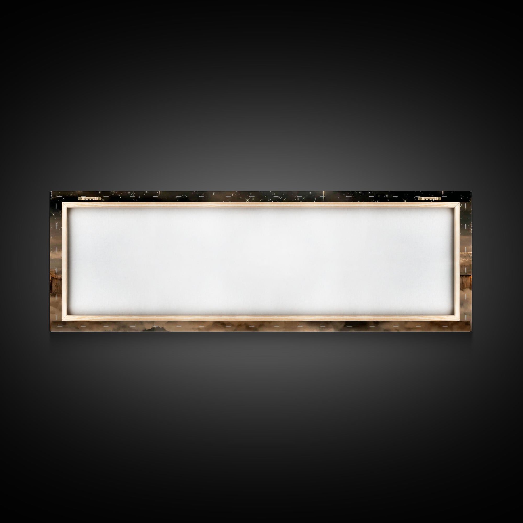 Holy Night Sky, Framed Canvas Print, Christian Art Canvas, Panoramic Painting, Christmas Wall Art, Christian Gift Ideas, Modern Christian A