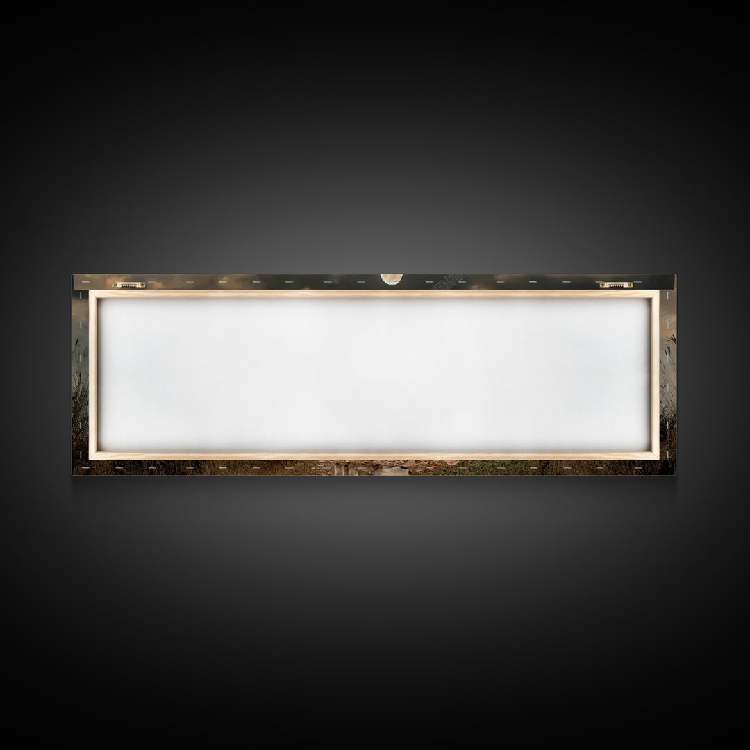 Shepherds Of Dawn – Framed Canvas Print – Christian Wall Art – Jesus Painting – Panoramic Art – Christian Art Canvas – Christian Christmas
