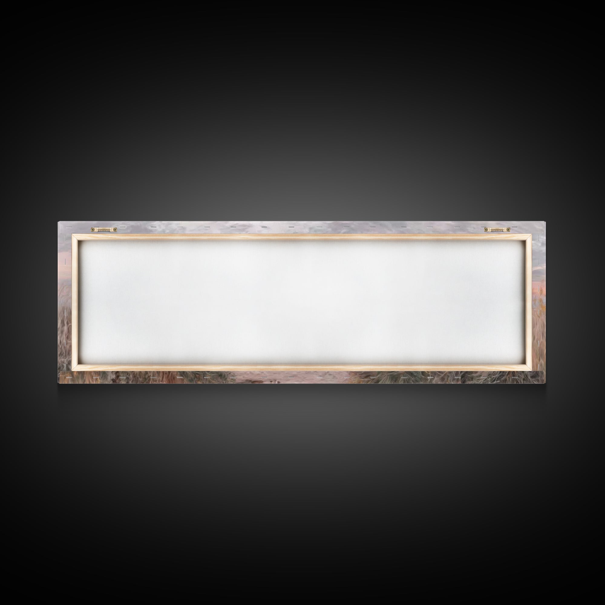 Path Of Peace - Framed Canvas Print - Christian Wall Art - Jesus Art Print - Panoramic Wall Art - Large Christian Painting - Christian Gift