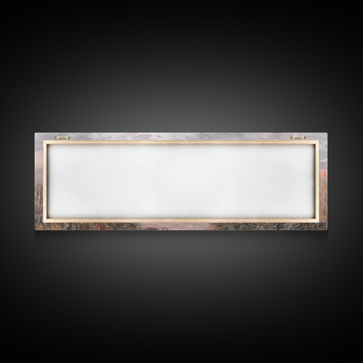 Path Of Peace - Framed Canvas Print - Christian Wall Art - Jesus Art Print - Panoramic Wall Art - Large Christian Painting - Christian Gift