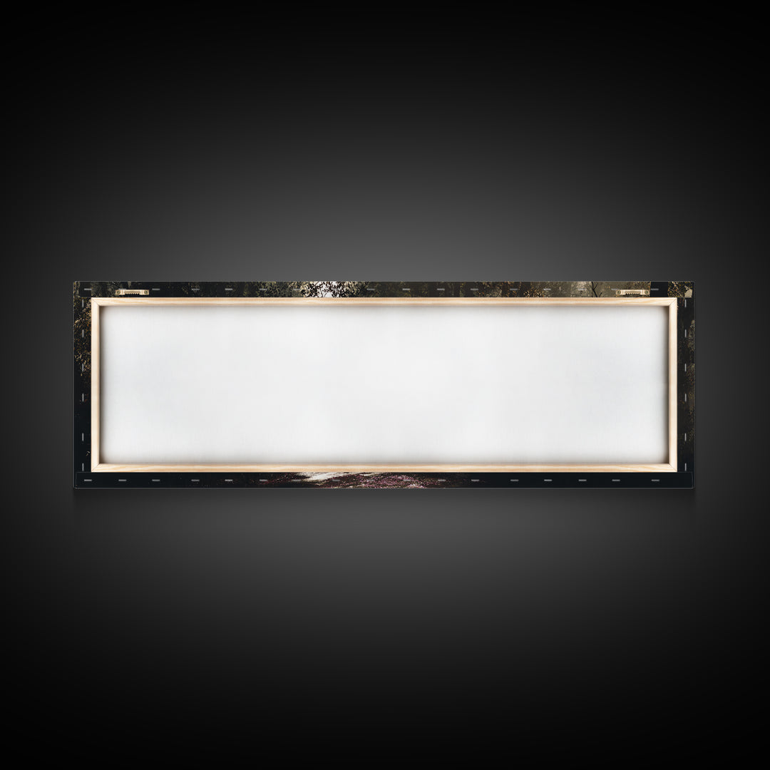 Forest Of Hope - Framed Canvas Print - Christian Wall Art - Jesus Painting - Panoramic Frame - Christian Art Canvas - Moody Christian Art -