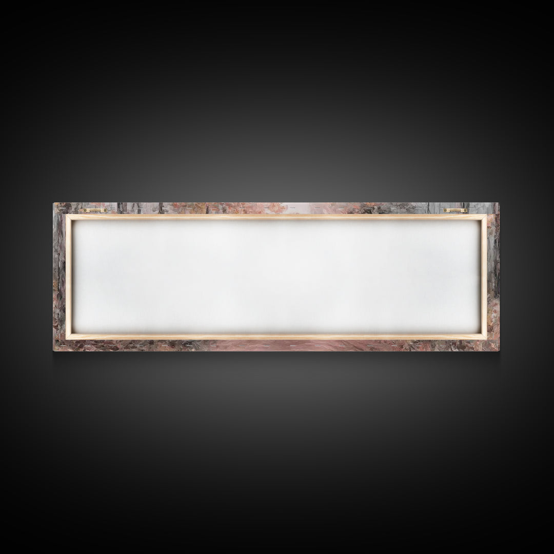 Walk In His Light – Framed Canvas Print – Christian Art Canvas – Panoramic Frame – Christian Wall Art – Christian Art Print – Moody Christi
