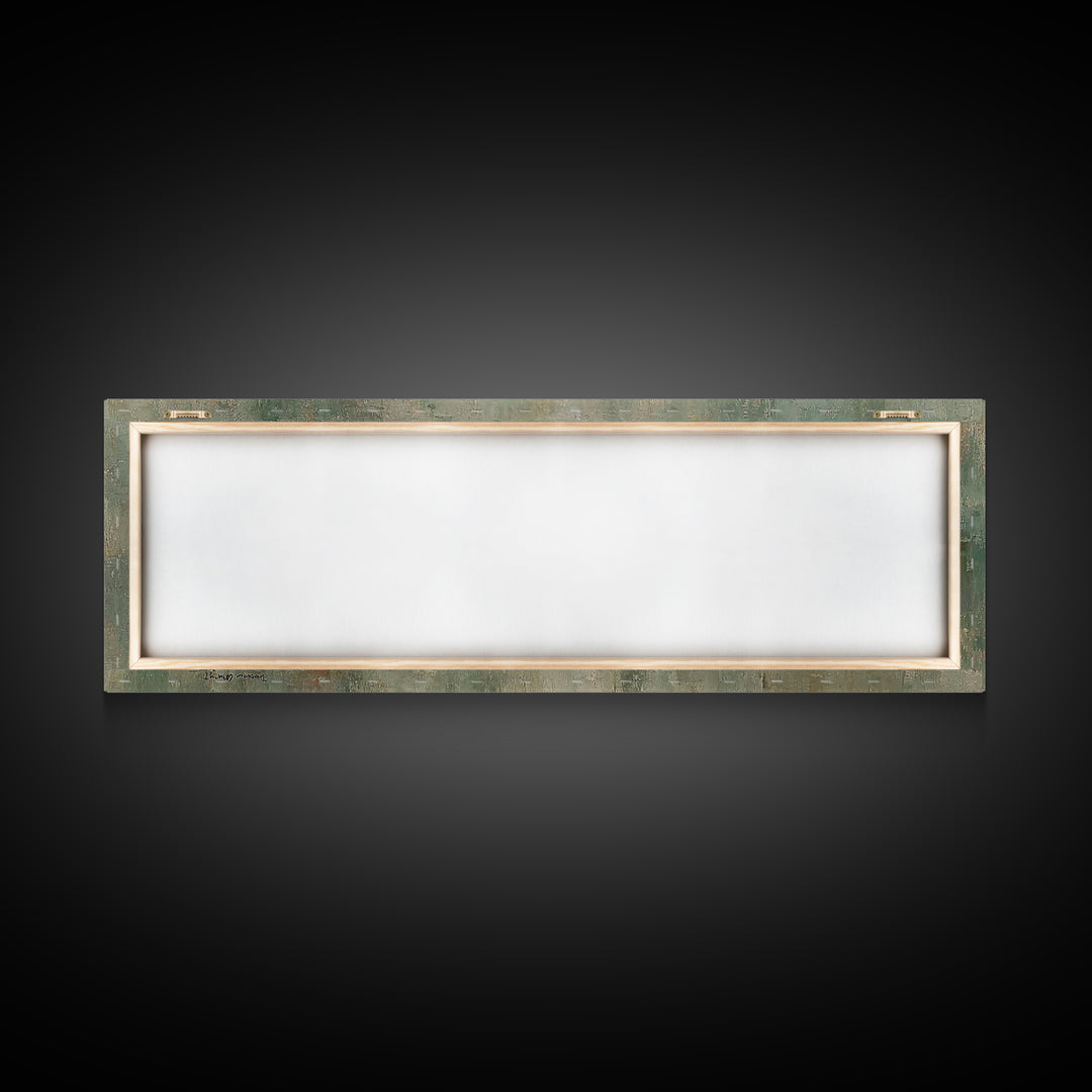 Whispered Hope, Framed Canvas Print, Panoramic Wall Art, Christian Art Canvas, Abstract Christian Art, Modern Christian Painting, Christian