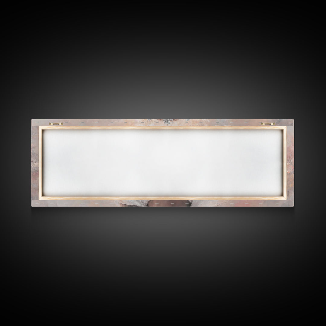 King Of Heaven | Framed Canvas Print | Panoramic Art | Jesus Canvas Art | Christian Wall Art | Modern Christian Art | Christian Art Prints