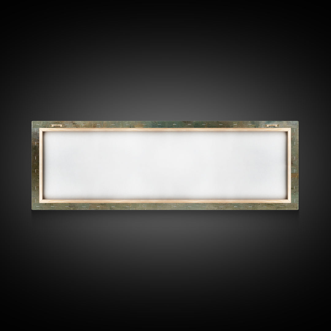 Shepherd’s Welcome – Framed Canvas Print – Christian Wall Art – Christmas Art – Panoramic Print – Christian Art Canvas – Christian Gift Ide