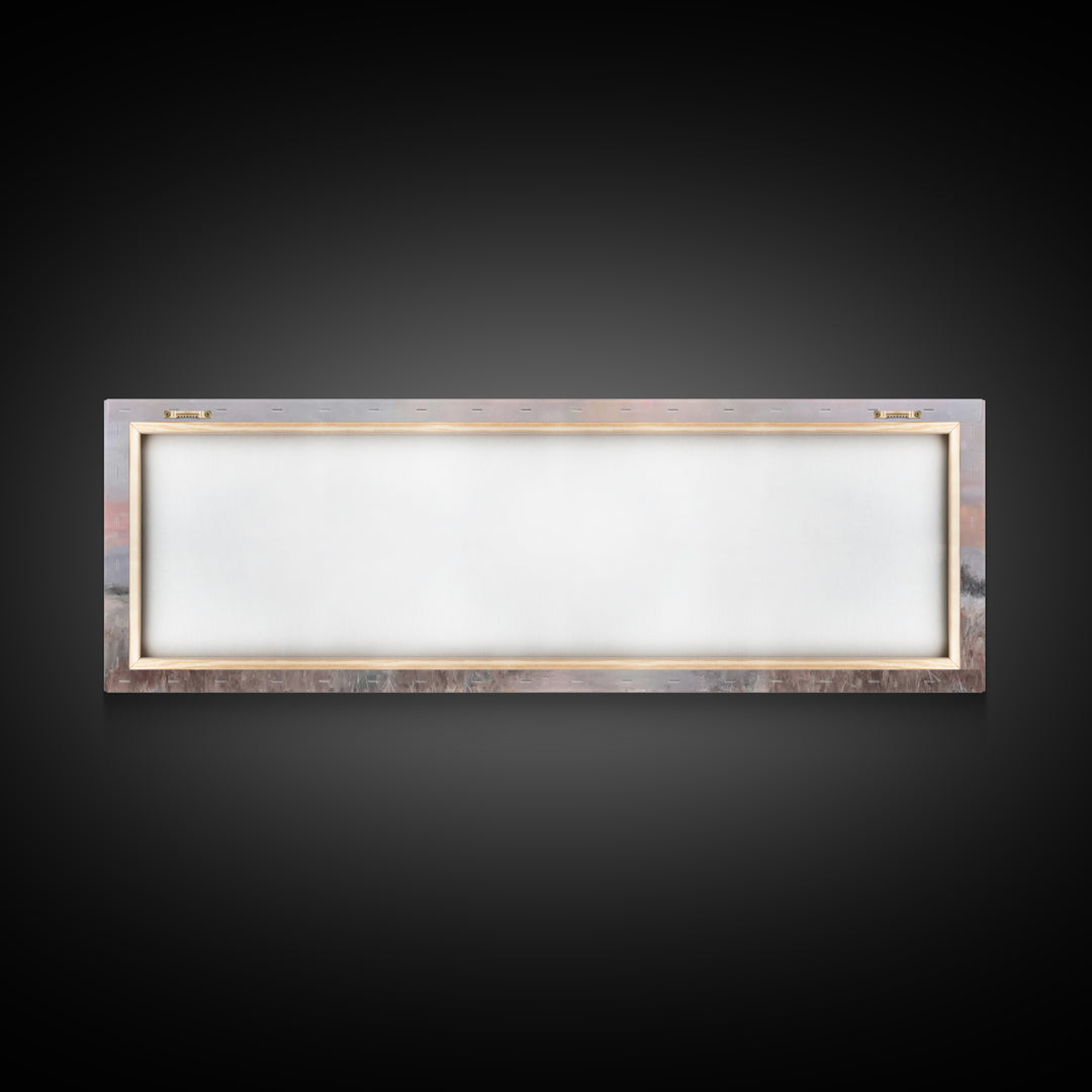 Moonrise Hope, Framed Canvas Print, Panoramic Painting, Christmas Wall Art, Christian Art Canvas, Christian Christmas Art, Christian Gift I