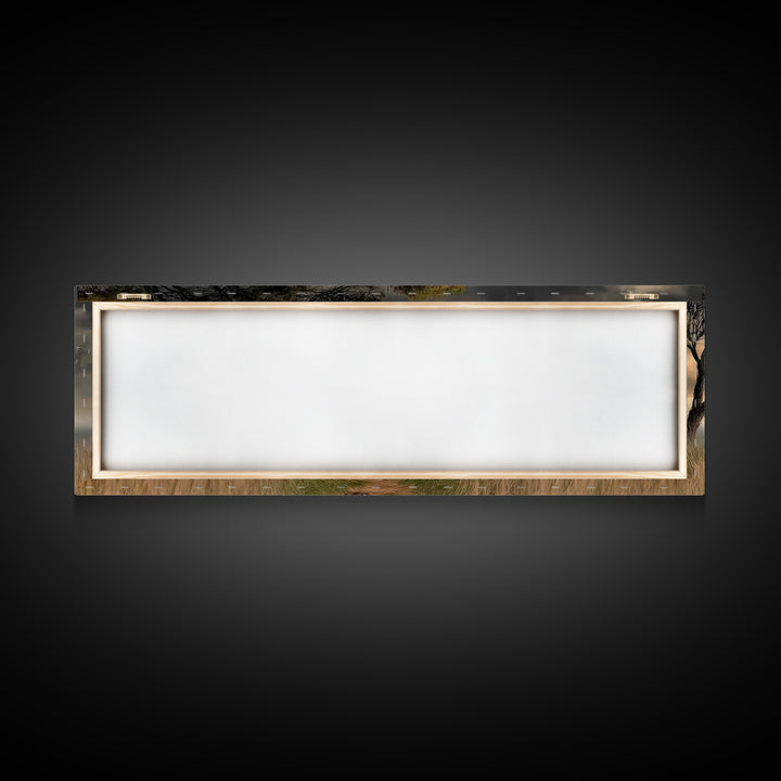 Evening Promise, Framed Canvas Print, Christian Art Canvas, Panoramic Wall Art, Christian Painting, Christmas Wall Art, Jesus Canvas Art