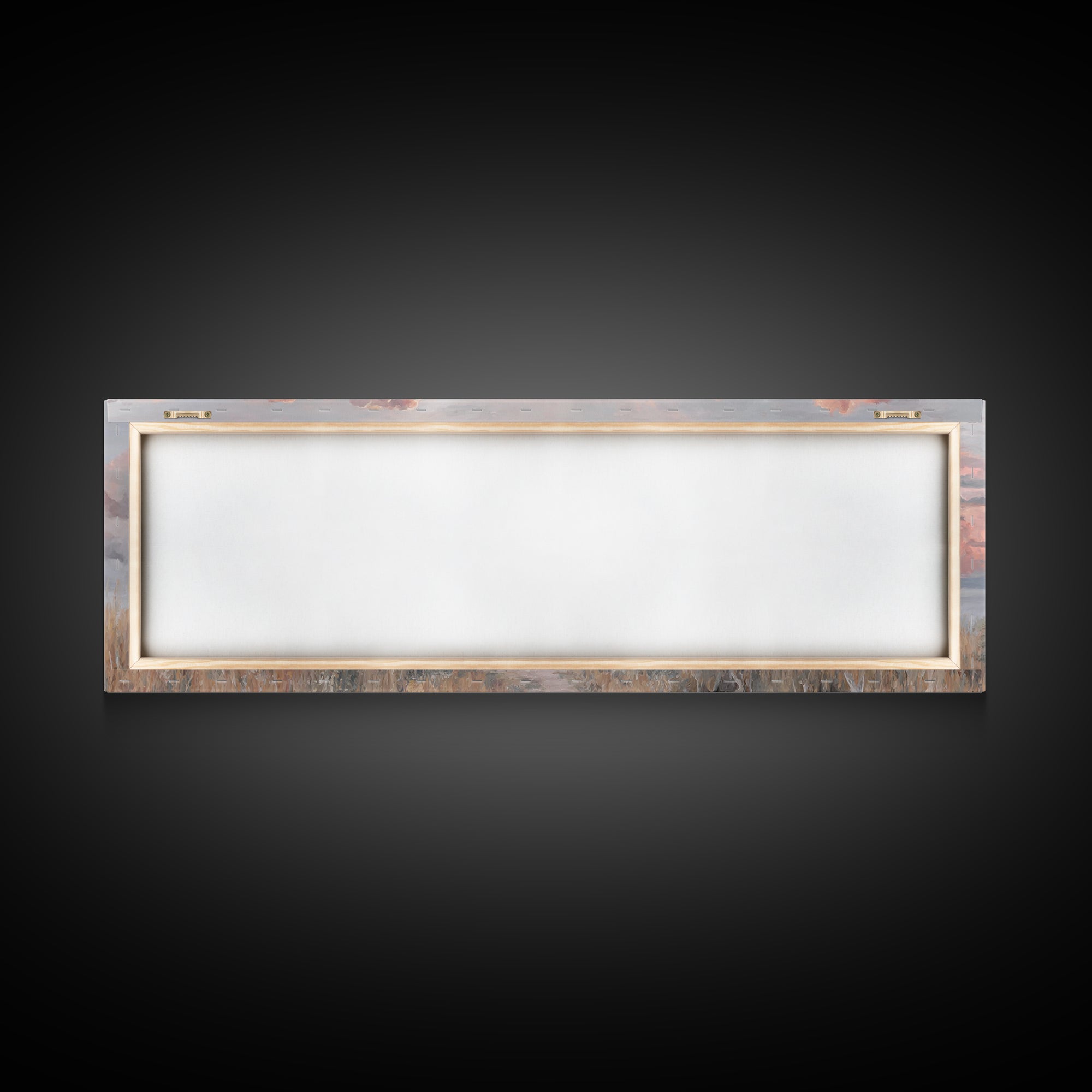 Stormlit Journey, Framed Canvas Print, Christian Wall Art, Panoramic Frame, Christian Art Canvas, Jesus Painting, Christian Christmas Decor