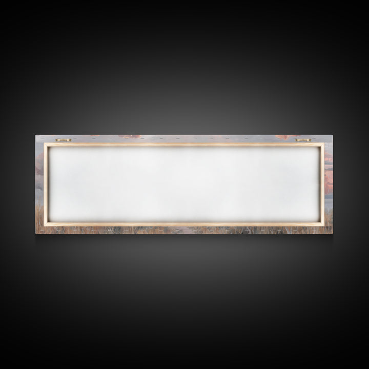 Stormlit Journey, Framed Canvas Print, Christian Wall Art, Panoramic Frame, Christian Art Canvas, Jesus Painting, Christian Christmas Decor