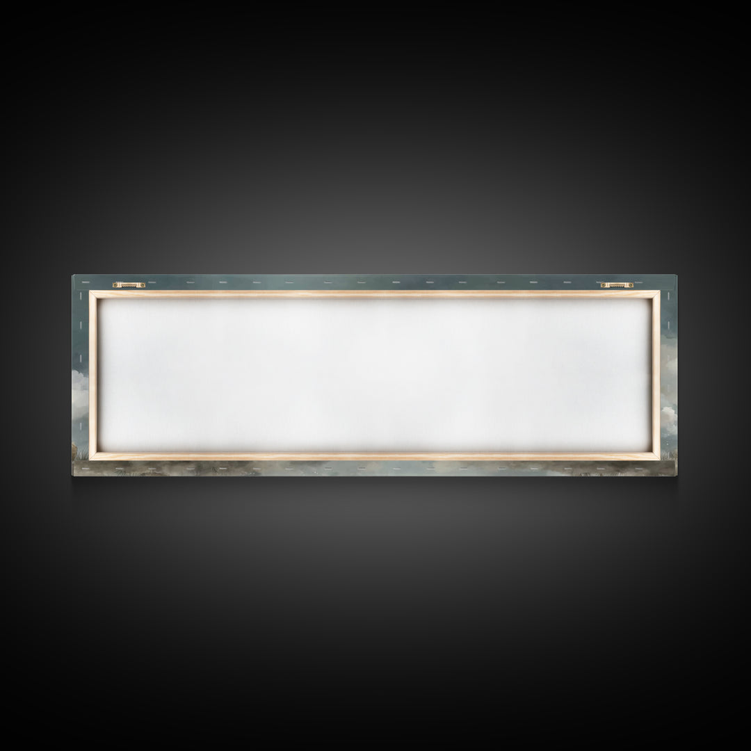 Shepherd’s Radiance – Framed Canvas Print – Panoramic Painting – Christian Wall Art – Christian Art Canvas – Christmas Art – Jesus Painting