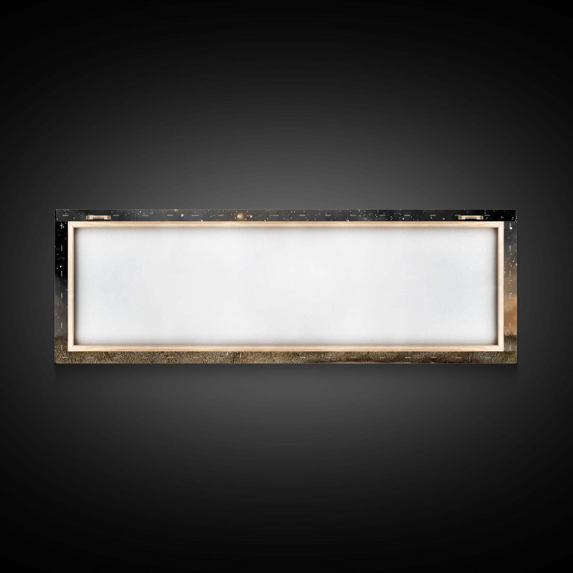 Starfield Prayer – Framed Canvas Print – Panoramic Frame – Christian Art Canvas – Christian Wall Art – Jesus Painting – Christian Christmas