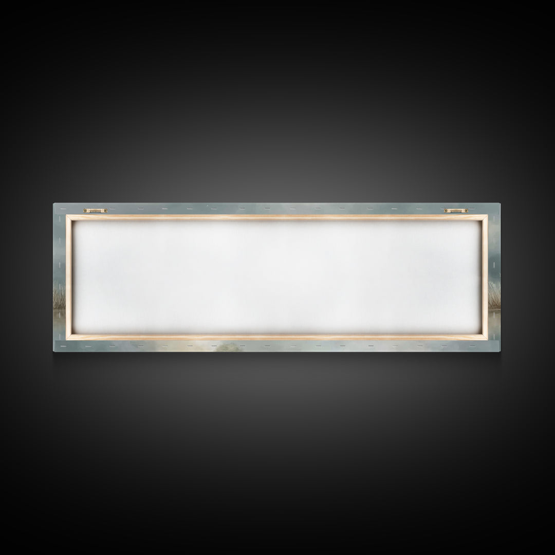 Hillside Morning Peace | Framed Canvas Print | Panoramic Painting | Christian Wall Art | Jesus Art Print | Modern Christian Art | Christmas