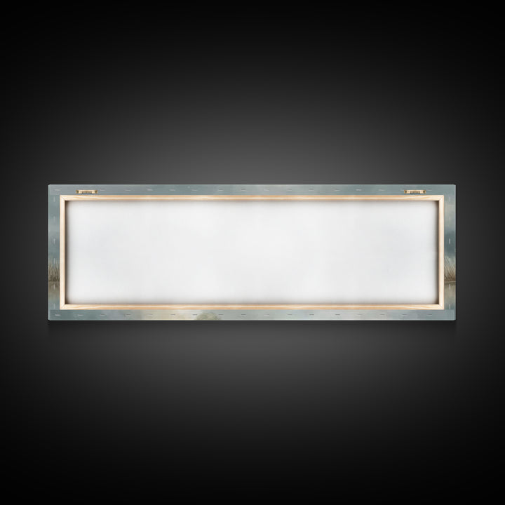 Hillside Morning Peace | Framed Canvas Print | Panoramic Painting | Christian Wall Art | Jesus Art Print | Modern Christian Art | Christmas