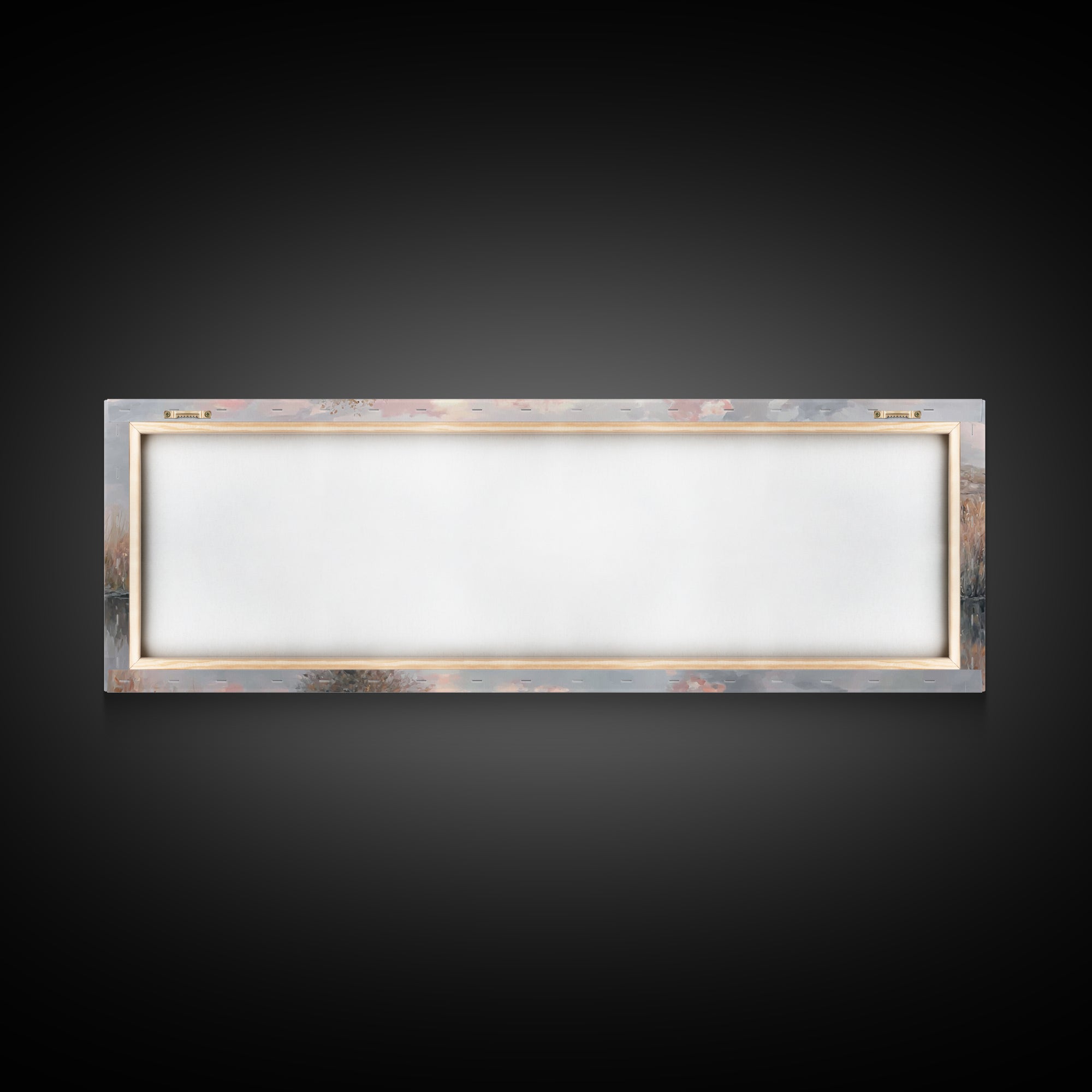 Shepherd’s Quiet Path, Framed Canvas Print, Panoramic Frame, Christian Art Canvas, Large Christian Painting, Jesus Painting, Christmas Wall