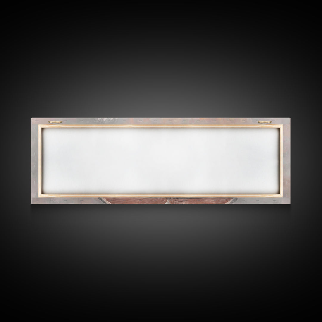 Flame Of Revelation, Framed Canvas Print, Panoramic Art, Modern Christian Painting, Christian Wall Art, Christian Art Canvas, Christian Chr