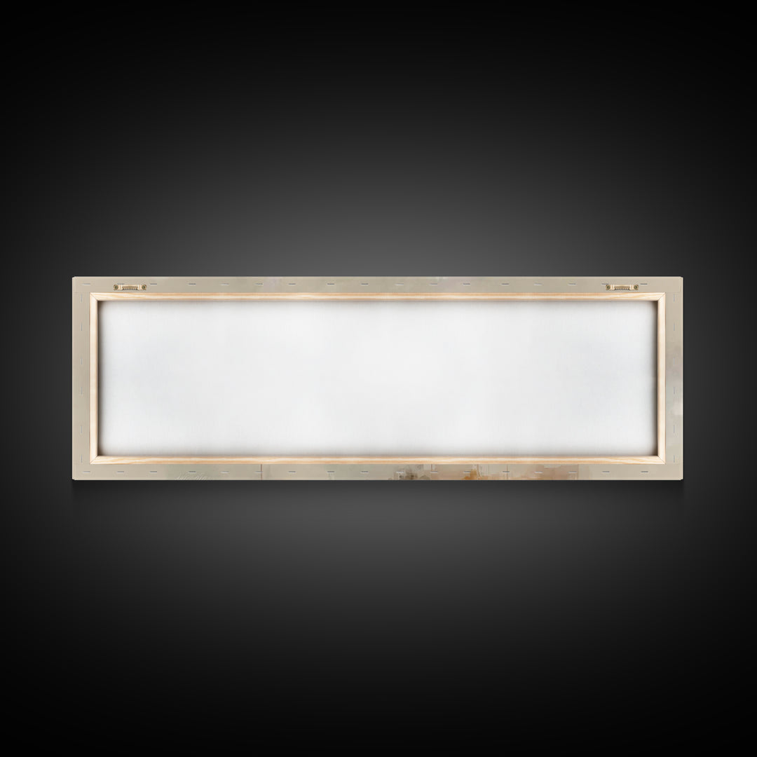 Glory Of The Word | Framed Canvas Print | Panoramic Wall Art | Christian Art Gift | Christian Paintings | Minimalist Christian Art | Christ