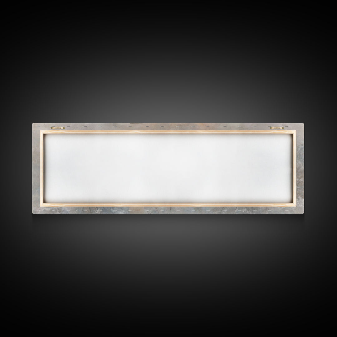 Winter Cross Light - Framed Canvas Print - Christian Wall Art - Panoramic Art - Christian Art Canvas - Christmas Art - Jesus Painting