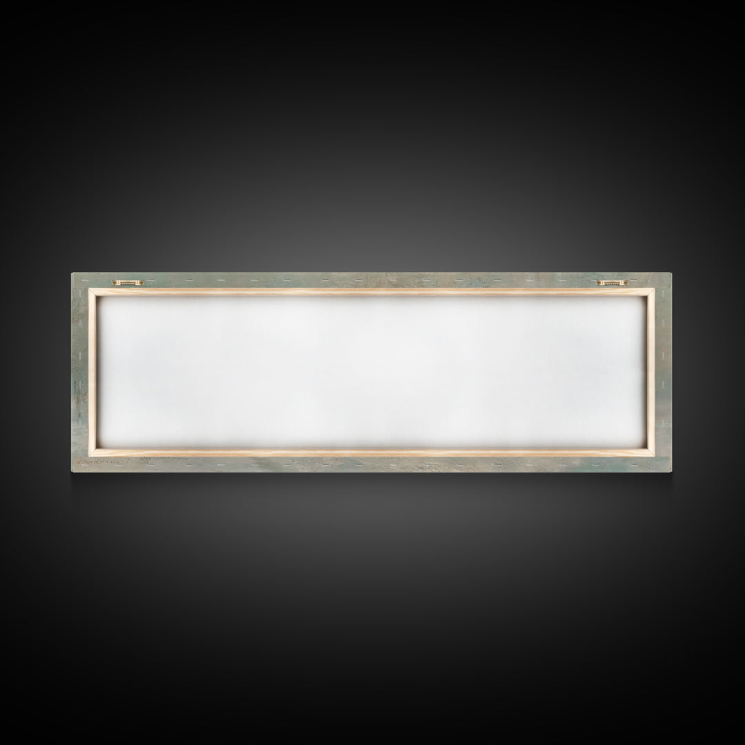 Silent Dawn Cross | Framed Canvas Print | Christian Art Canvas | Panoramic Painting | Christmas Wall Art | Modern Christian Art | Christian