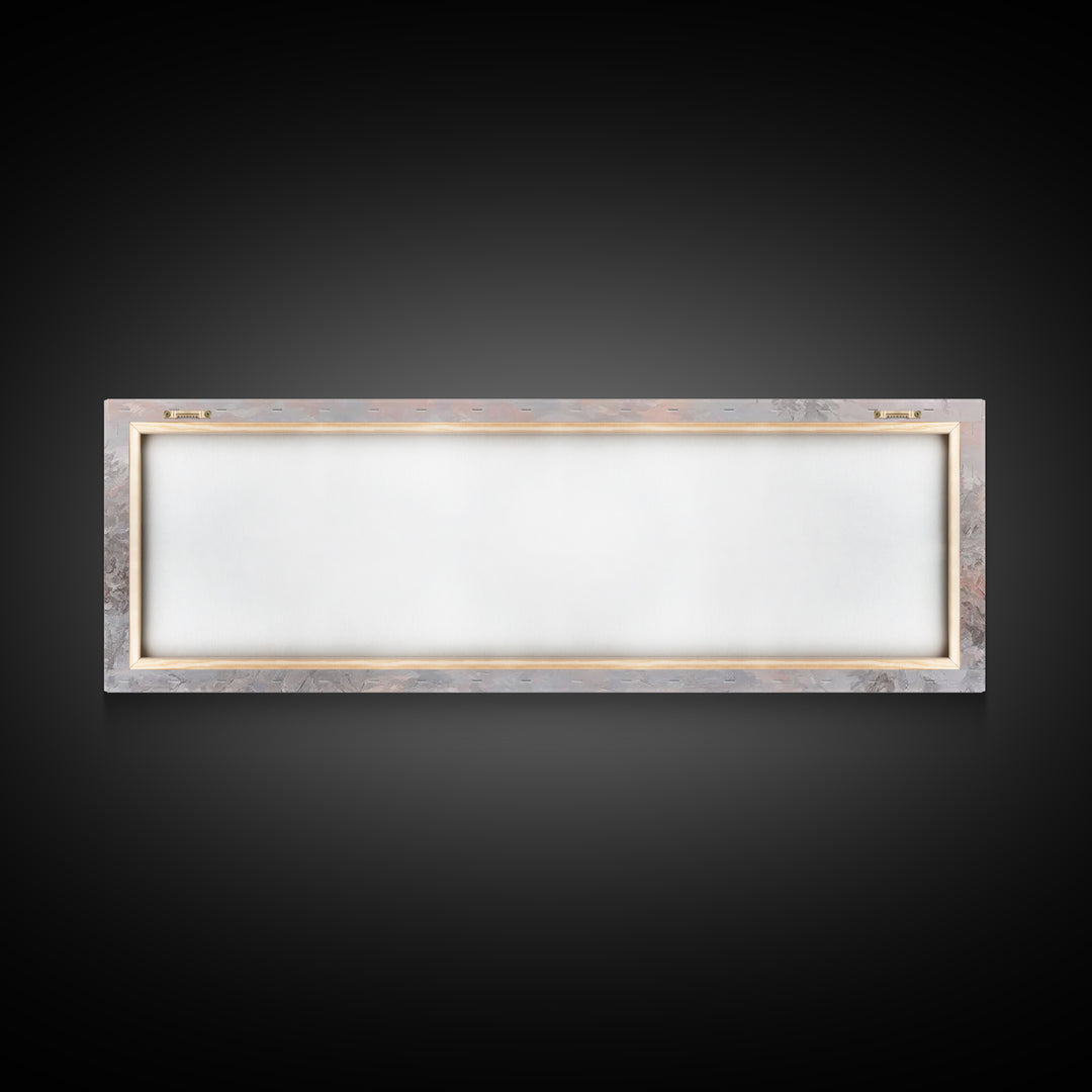 Grace In Winter | Framed Canvas Print | Christian Christmas Art | Panoramic Frame | Christian Art Work | Jesus Painting | Christian Wall Ar