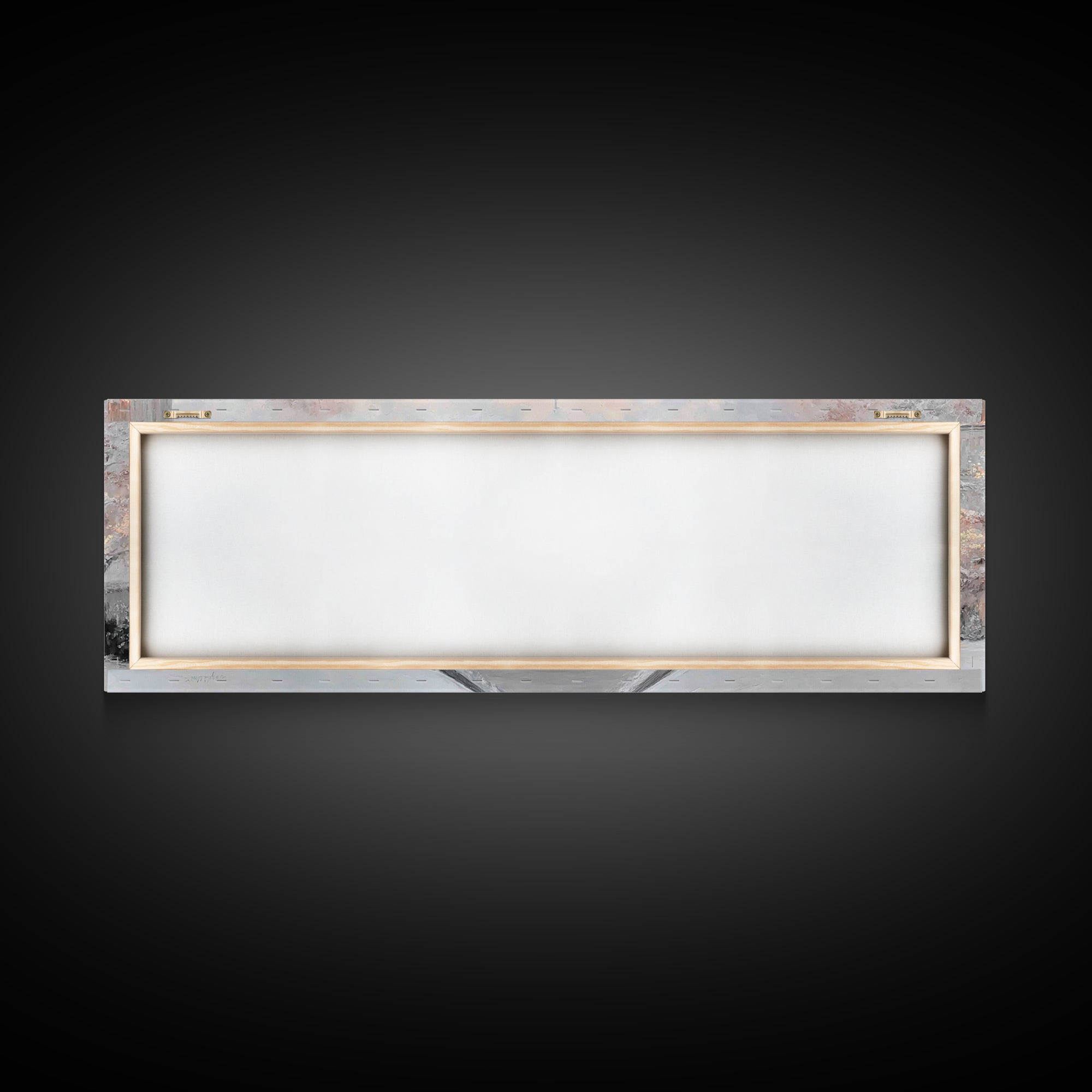 Evening Cathedral Light, Framed Canvas Print, Christian Wall Art, Panoramic Art, Christian Painting, Christmas Art, Framed Christian Art