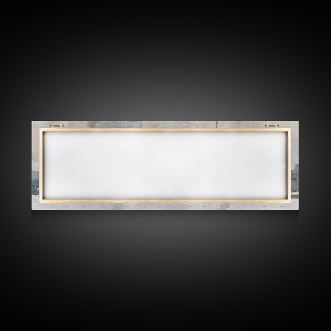 Sanctuary At Dusk - Framed Canvas Print - Christian Art Canvas - Panoramic Frame - Christmas Wall Art - Christian Decoration - Unique Chris