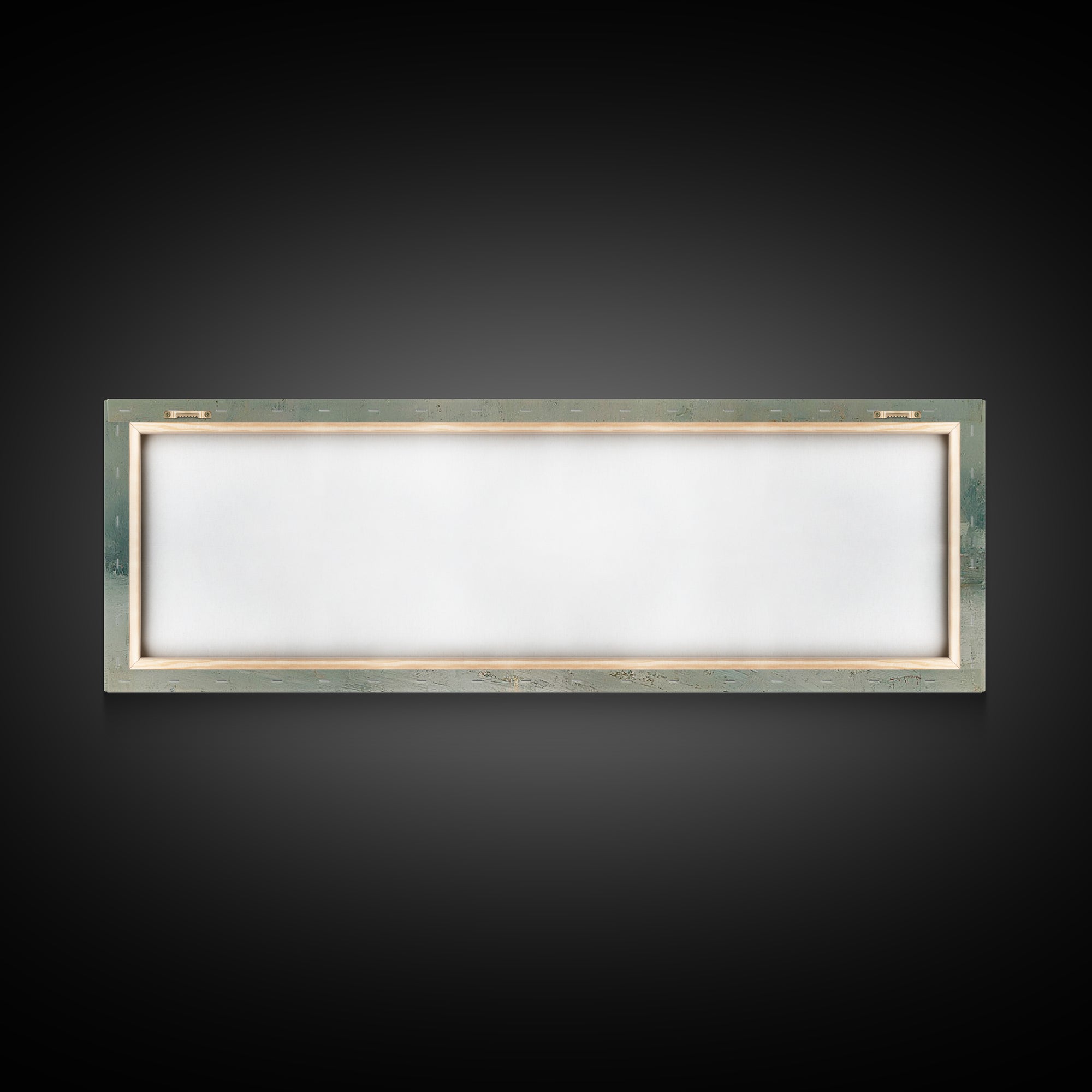 Winter Lane Joy, Framed Canvas Print, Christian Art Canvas, Panoramic Wall Art, Christmas Art Prints, Christian Decor, Moody Christian Art