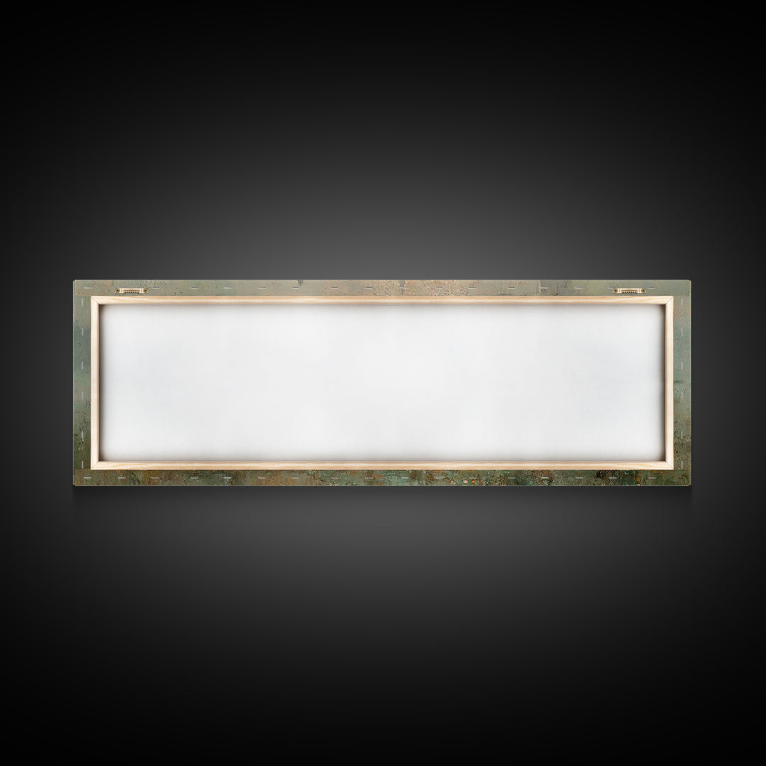 Upper Room Reverence, Framed Canvas Print, Christian Paintings, Large Christian Painting, Jesus Art Print, Panoramic Painting, Christian Ar